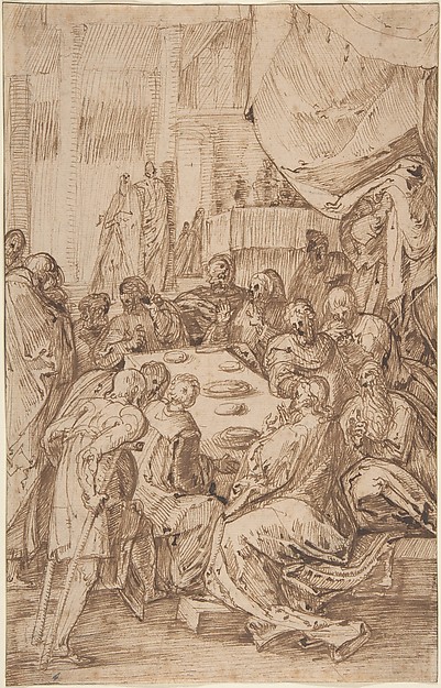 The Last Supper by Master of the Egmont Albums