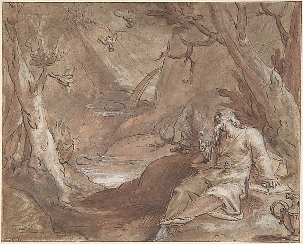 Elijah Fed by Ravens by Jan Muller