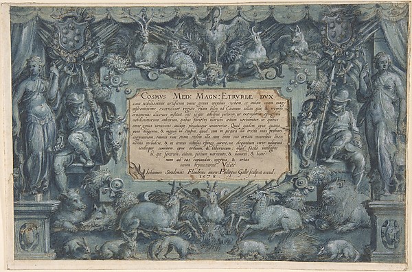 Design for a Frontispiece with the Medici Arms