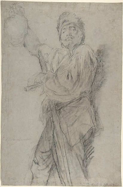 Executioner Holding Up a Severed Head