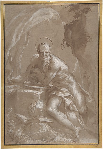Saint Jerome in the Wilderness by Domenico Piola