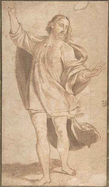 Standing Figure of Christ with Arms Upraised by Giovanni Antonio da Pordenone (Giovanni Antonio de Sacchis)