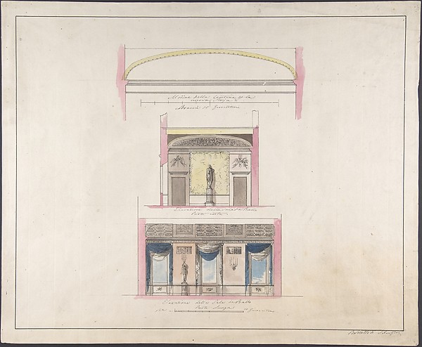Elevation "della nuova Galleria"