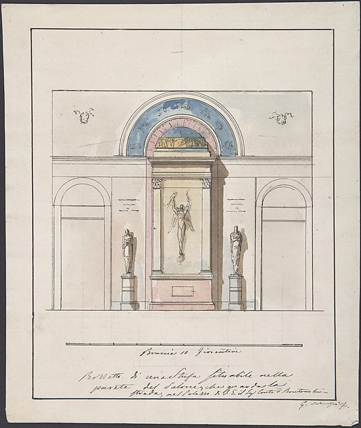 Elevation "della nuova Galleria"