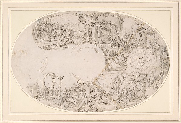 Design for a Silver Vessel with Scenes from the Passion of Christ by Paulus Willemsz. van Vianen