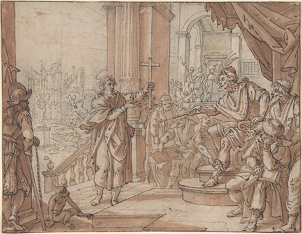 Saint John the Baptist Appearing Before Herod by Augustin Braun