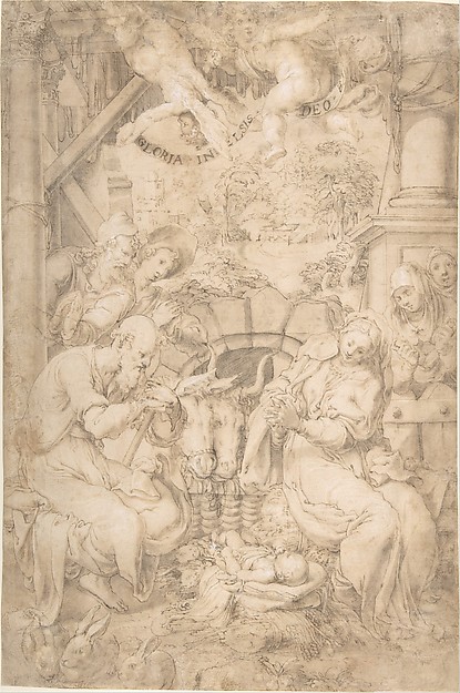 The Adoration of the Shepherds by Trometta (Nicolò Martinelli)