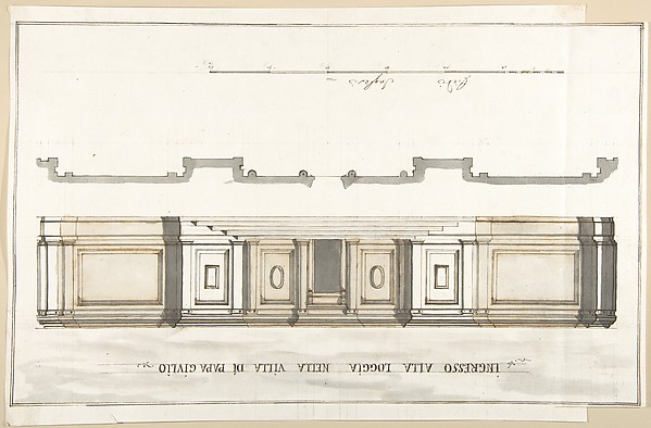Design for the Entrance of the Loggia of the Villa of Pope Julius