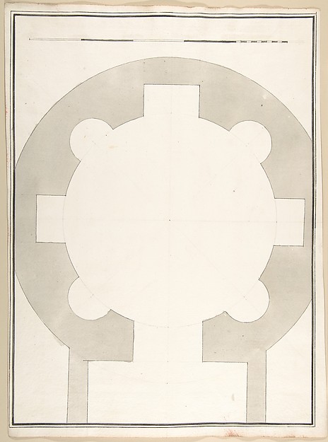 Unlabeled Plan of the Tempio della Speranza (same Building as Accession Number 60.632.44)