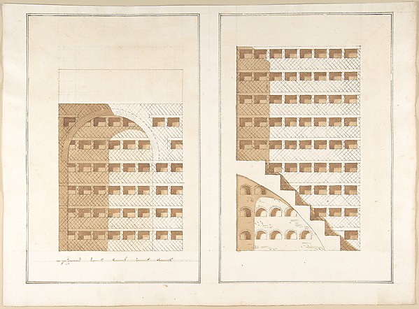Two Sections of a Columbarium