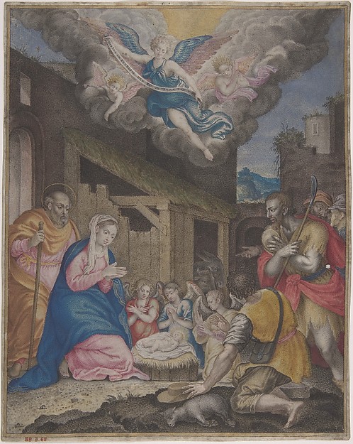 Adoration of the Shepherds by Anonymous, Italian, Cremonese, 16th century