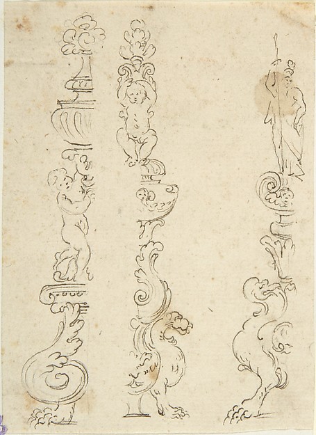 Right and Left Halves of Three Candelabras