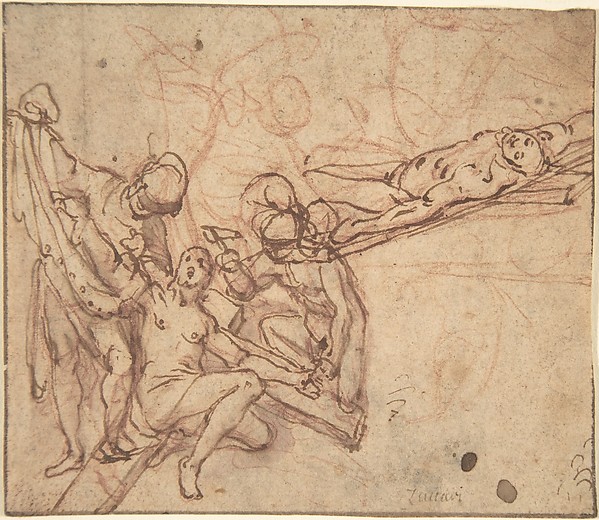 Studies for a Crucifixion by Alessandro Casolani
