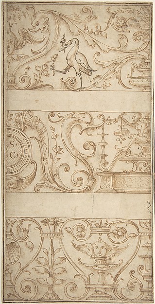 Ornament design after the antique