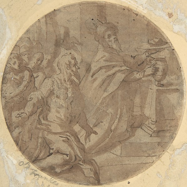 Melchizedek Offering Bread and Wine