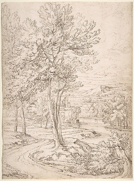 Classical Landscape with a Building and a River