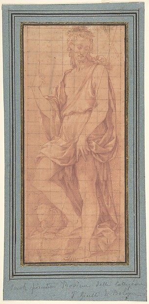 Standing Saint John the Baptist with The Lamb by Girolamo Macchietti