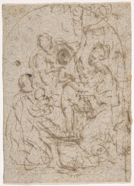 Madonna and a Group of Saints by Anonymous, Italian, 16th century
