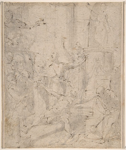 Martyrdom of Saint Andrew by Anonymous, Italian, Roman-Bolognese, 17th century