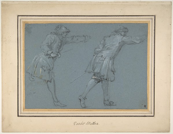 Study of Two Soldiers Swordfighting