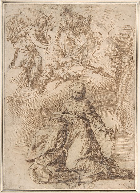 Annunciation by Anonymous, Italian, 17th century