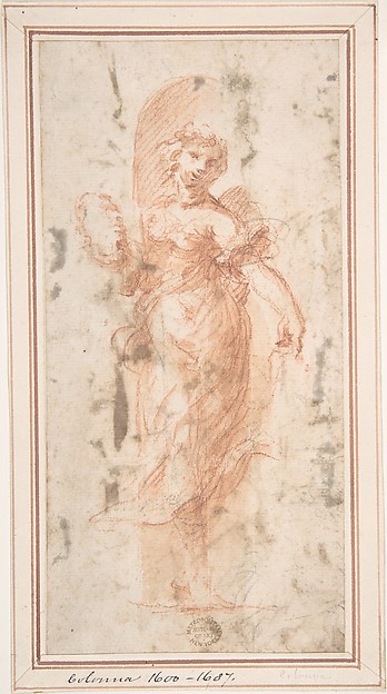 Allegorical Figure with Wreath