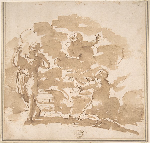 The Sacrifice of Abel by Anonymous, Italian, Roman-Bolognese, 17th century
