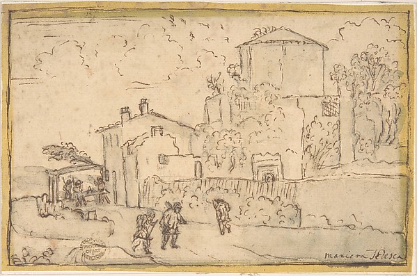 Townscape with an Inn
