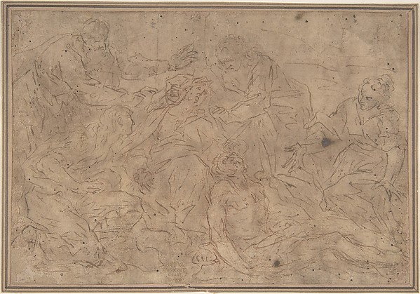 Lamentation over the Dead Christ by Anonymous, Italian, Roman-Bolognese, 17th century