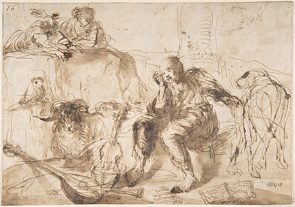 Study of Animals and Figures