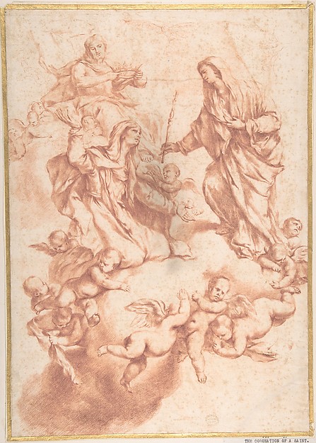 Saint Anne Received in Heaven by Christ and the Virgin by Luca Giordano