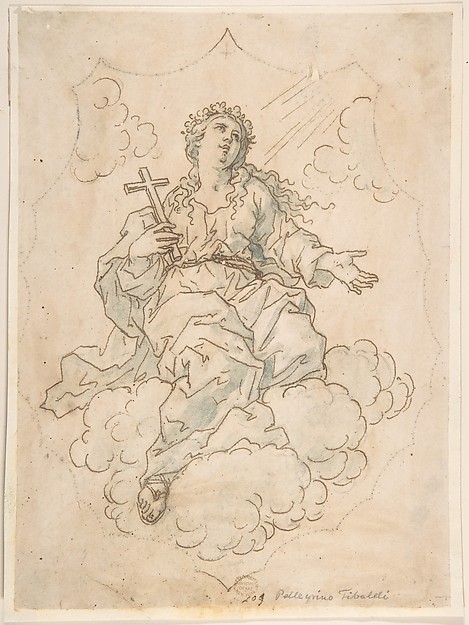 Assumption of Mary Magdalen by Anonymous, Italian, Roman-Bolognese, 17th century