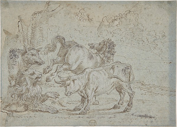 Horse, Bull, Lion, and Boar