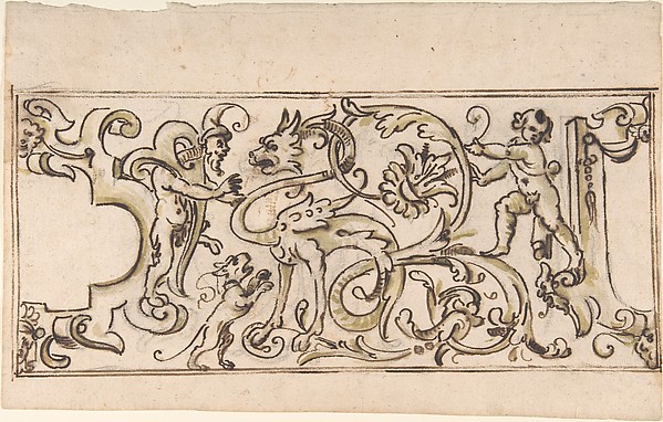 Grotesque Ornament Drawing