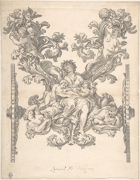 Design for Rear Decoration of a Coach