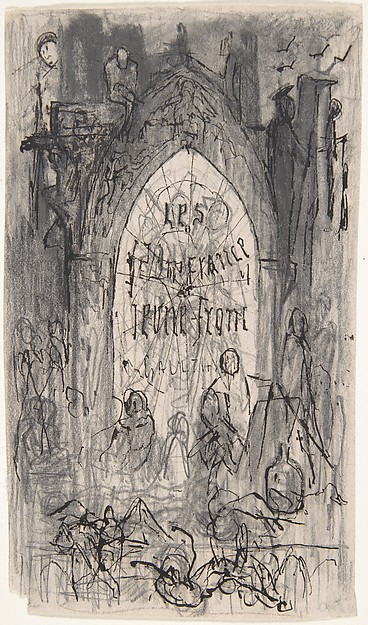 Study for frontispiece for "Les Jeunes France" by Theophile Gautier