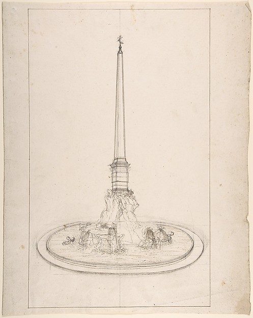 Fountain with Obelisk