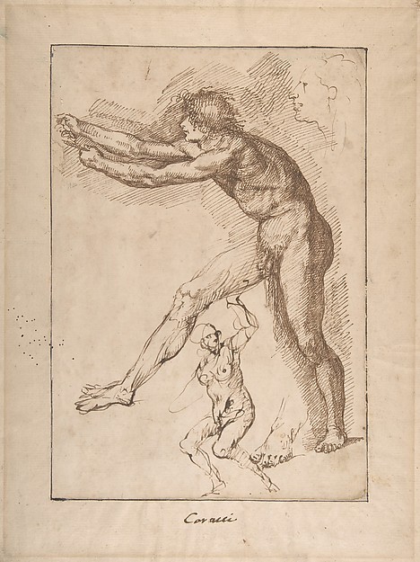 Studies of a Nude Male Figure