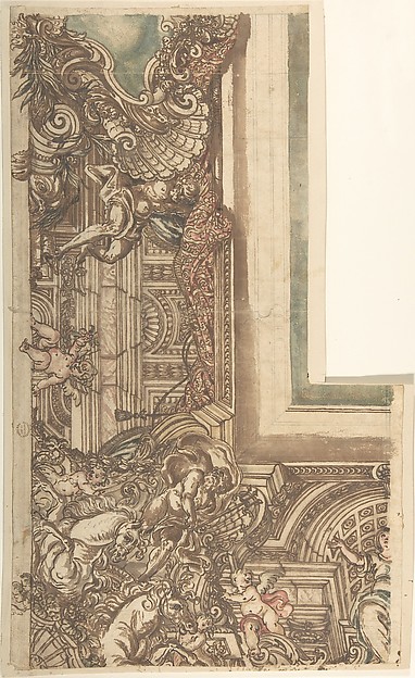 Ceiling Design with Neptune in Corner