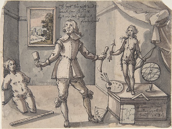 The Artist in His Studio by Ruprecht Bartz