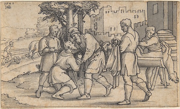 The Return of the Prodigal Son by Sebald Beham