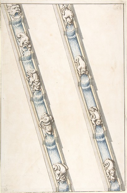 Design for Water Channels with Fantastic Animals Covering Small Sections