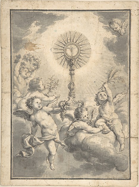 Monstrance Surrounded by Cherubs
