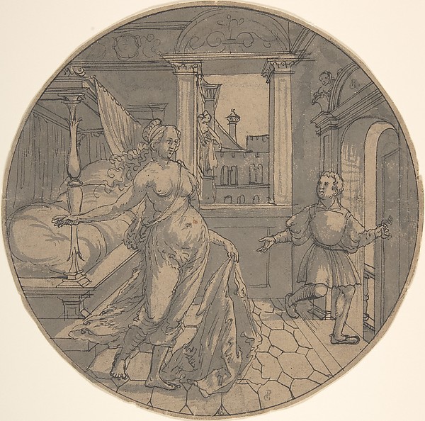 Joseph and Potiphar's Wife by Georg Pencz