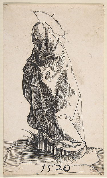 Standing Madonna in Mourning by Monogrammist G.Z.