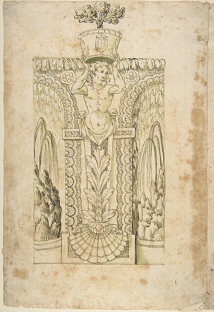 Design for a Wall Fountain