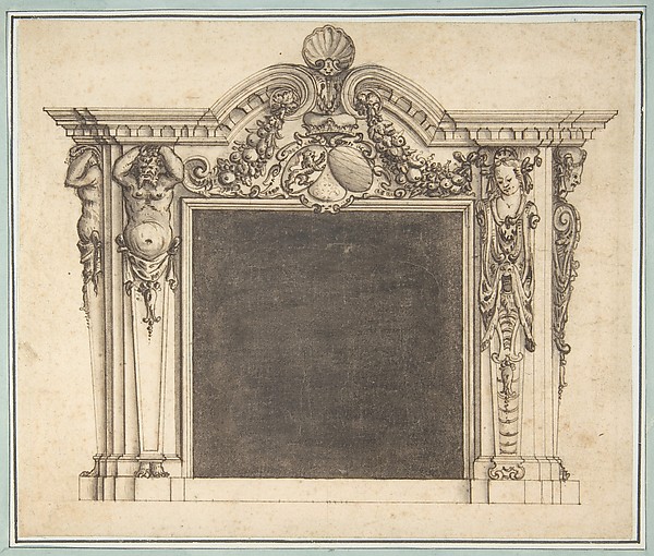 Design for a Mantelpiece with the Arms of Bavaria(?)
