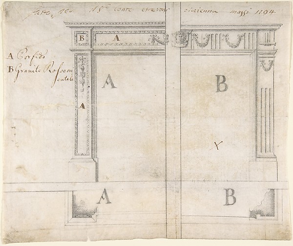 Alternate Designs for a Chimneypiece