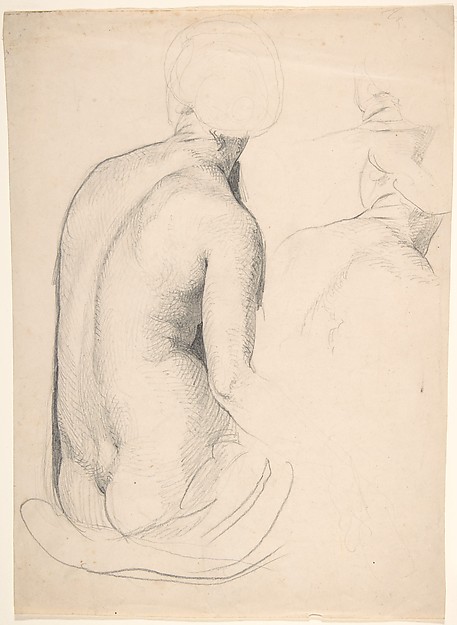 Studies of a Seated Woman from Behind