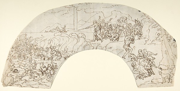 The Crossing of the Red Sea (Lunette or Fan?)